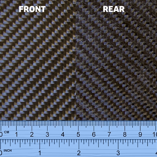 200 克碳纤维布 - 斜纹编织面纱背衬
